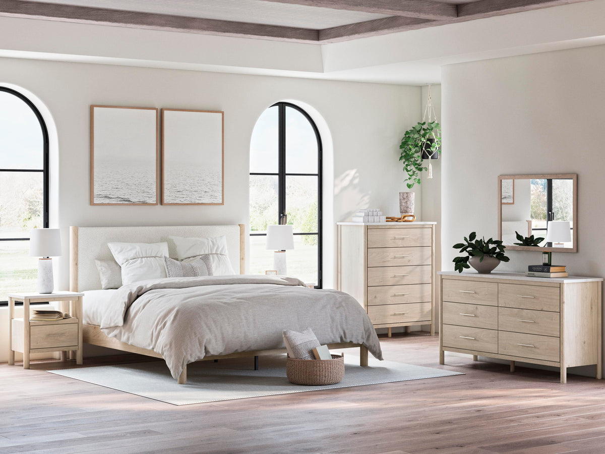 Cadmori Upholstered Panel Bed