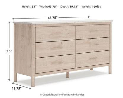Cadmori Dresser - B2615-231 - approximate manufacturer dimensions (supplier image 12)