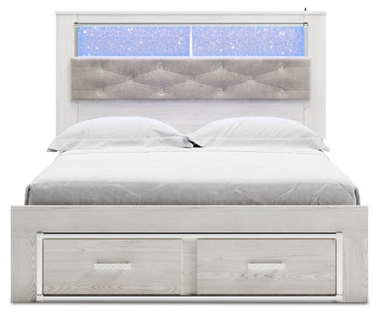 Altyra Upholstered Bookcase Bed with Storage