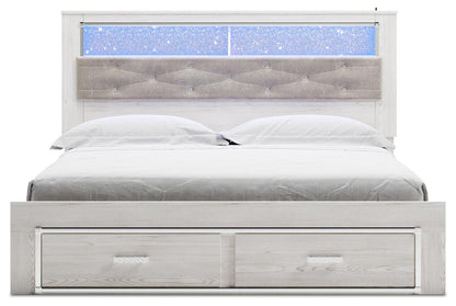 Altyra Upholstered Bookcase Bed with Storage