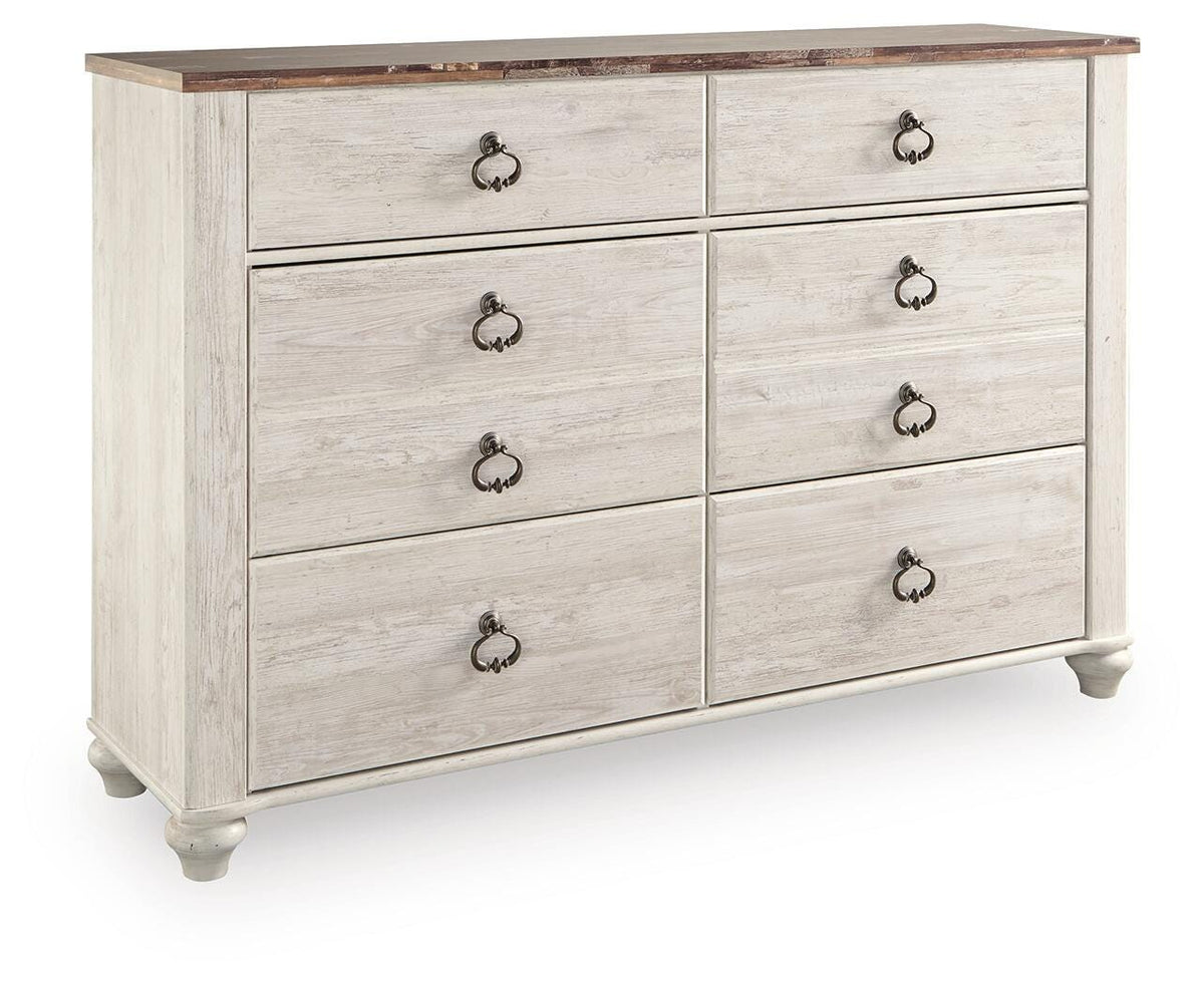 Willowton Dresser - B267-31 - product view or room setting; only dresser included (supplier image 3)