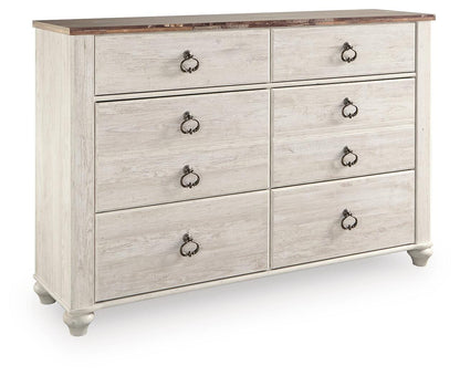 Willowton Dresser - B267-31 - product view or room setting; only dresser included (supplier image 3)