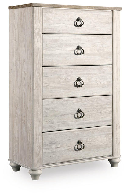 Willowton Chest of Drawers - B267-46 - product view or room setting; only chest included (supplier image 1)