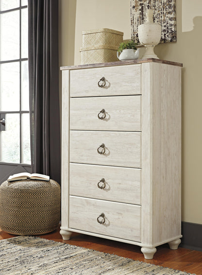 Willowton Chest of Drawers - B267-46 - product view or room setting; only chest included (supplier image 2)