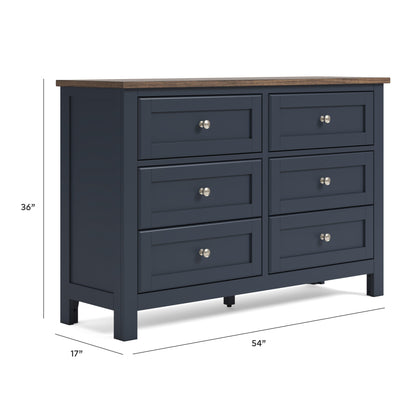 Landocken Dresser - B414-21 - approximate manufacturer dimensions (supplier image 12)