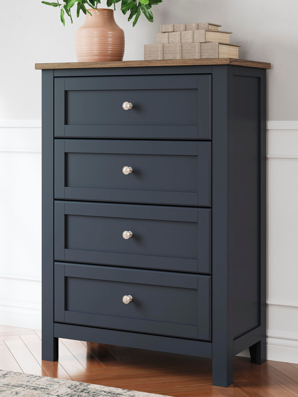 Landocken Chest of Drawers - B414-45 - product view or room setting; only chest included (supplier image 2)