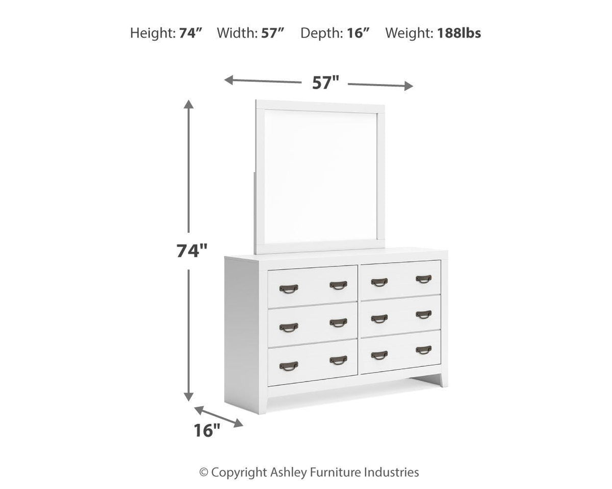 Binterglen Bedroom Sets - B427B13, B427B3, B427B12, B427B5, B427B19 - approximate manufacturer dimensions (supplier image 50)
