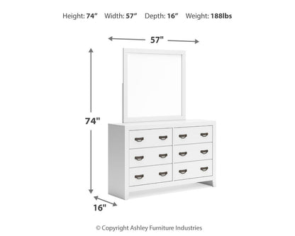Binterglen Bedroom Sets - B427B13, B427B3, B427B12, B427B5, B427B19 - approximate manufacturer dimensions (supplier image 50)