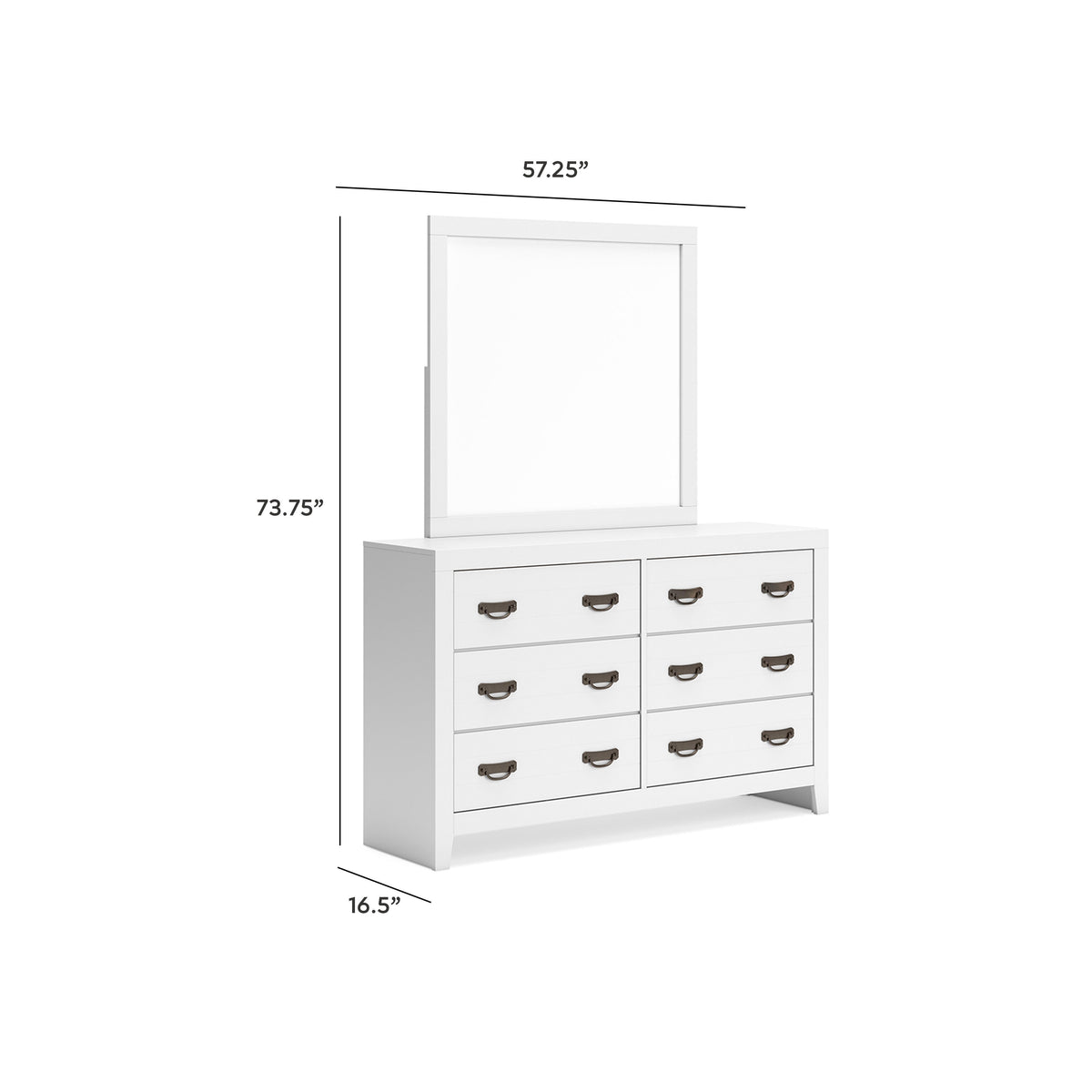 Binterglen Bedroom Sets - B427B13, B427B3, B427B12, B427B5, B427B16, B427B19, B427B21 - approximate manufacturer dimensions (supplier image 62)