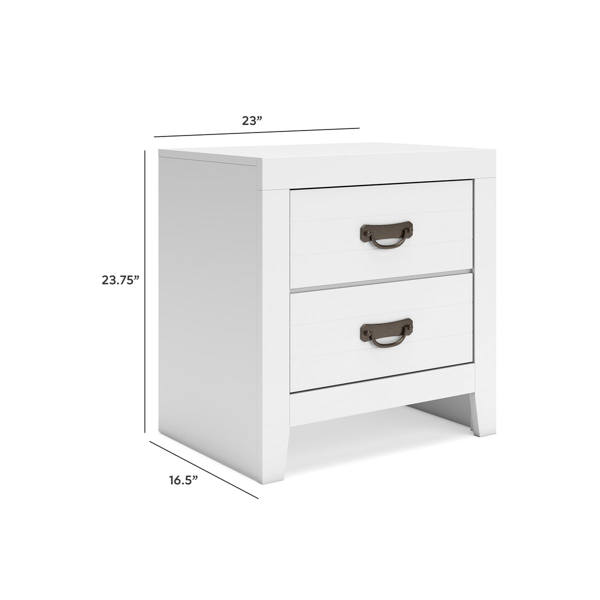 Binterglen Nightstand - B427-92 - approximate manufacturer dimensions (supplier image 12)