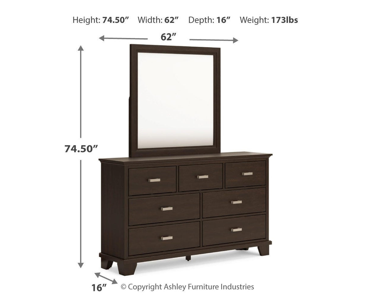 Covetown Bedroom Sets - B441B12 - approximate manufacturer dimensions (supplier image 55)