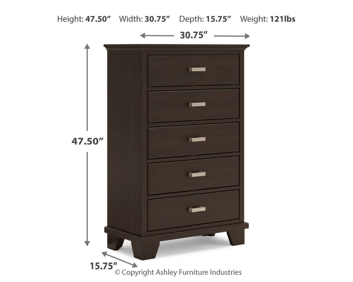 Covetown Bedroom Sets - B441B14, B441B13, B441B16 - approximate manufacturer dimensions (supplier image 80)