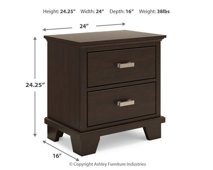 Covetown Bedroom Sets - B441B12, B441B16 - approximate manufacturer dimensions (supplier image 56)