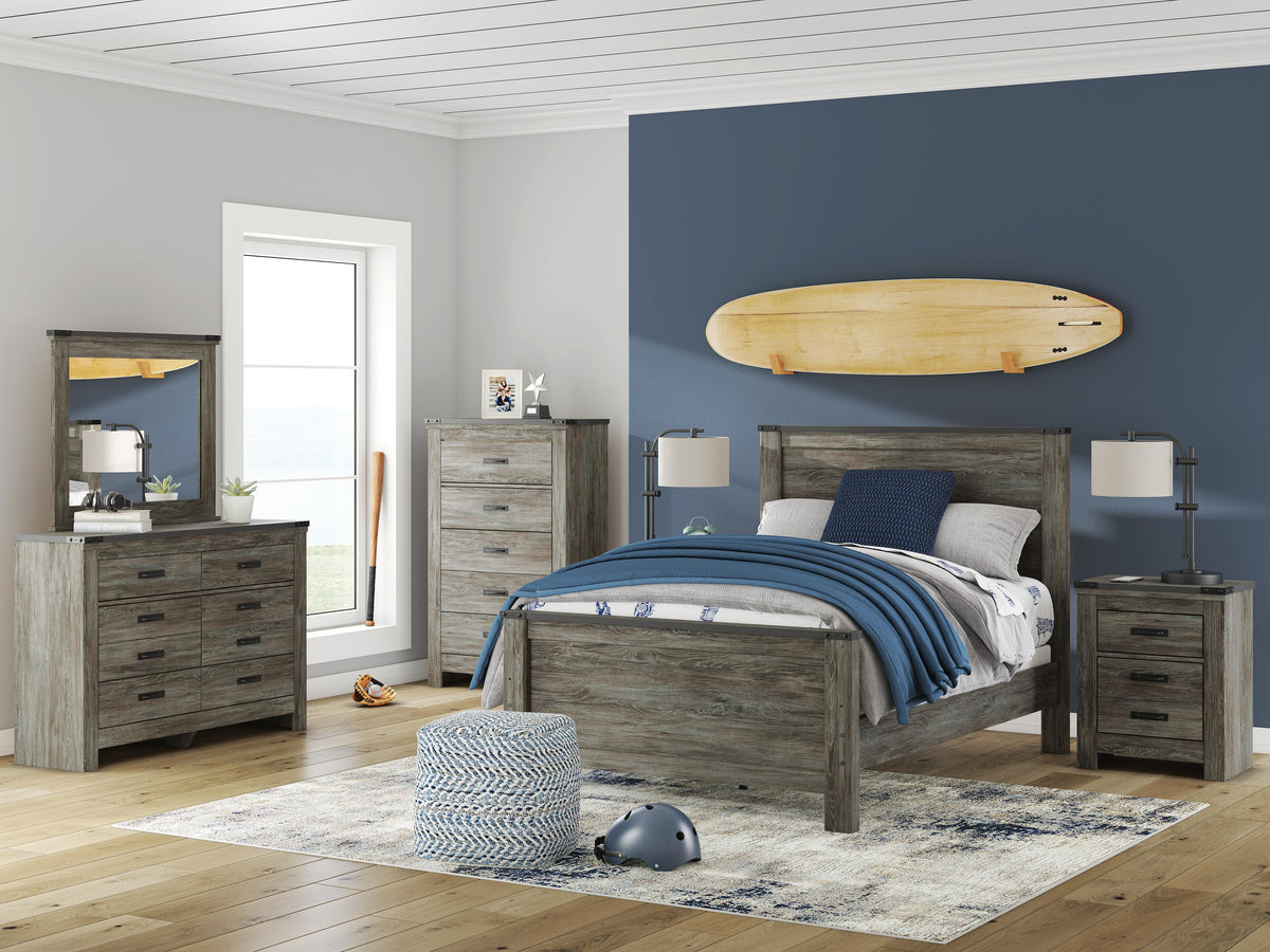 Frandern Bedroom Mirror - B4480-26 - product view or room setting; only mirror included (supplier image 2)