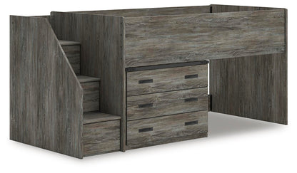 Frandern Loft Bed with Drawer Storage