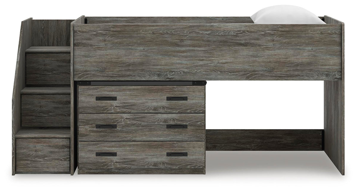 Frandern Loft Bed with Drawer Storage