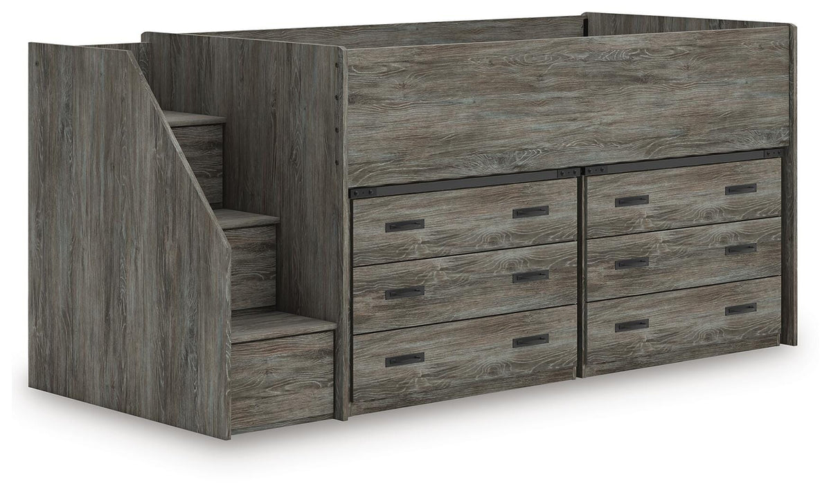 Frandern Loft Bed with Drawer Storage