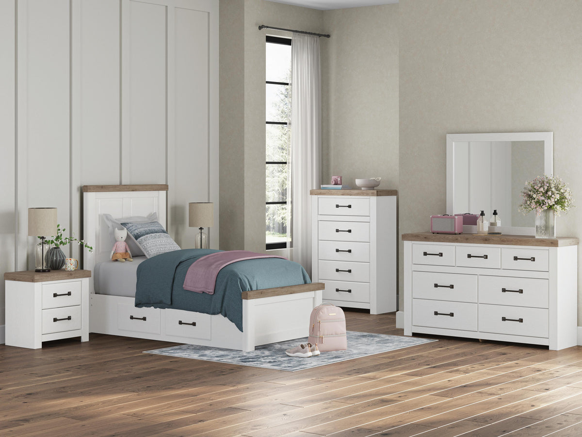 Savonport Panel Bed with Storage
