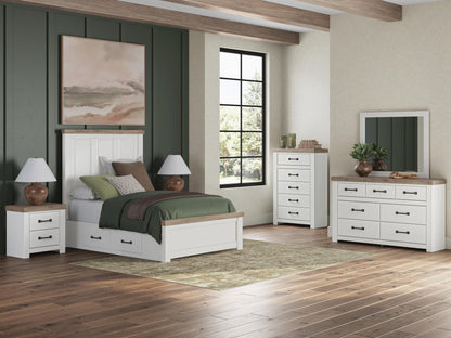 Savonport Panel Bed with Storage