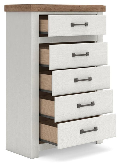 Savonport Chest of Drawers - B4615-46 - product view or room setting; only chest included (supplier image 4)