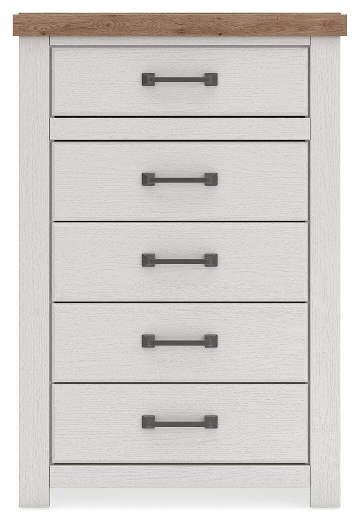 Savonport Chest of Drawers - B4615-46 - product view or room setting; only chest included (supplier image 3)