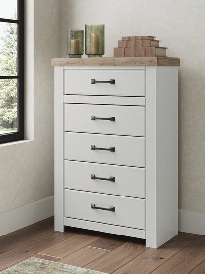 Savonport Chest of Drawers - B4615-46 - product view or room setting; only chest included (supplier image 2)