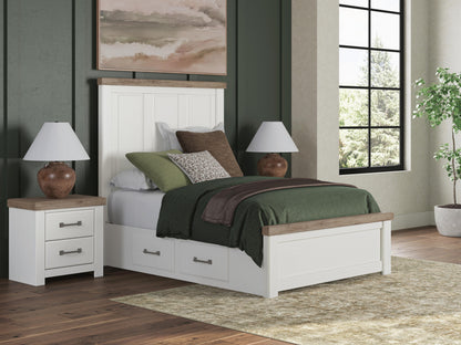 Savonport Panel Bed with Storage