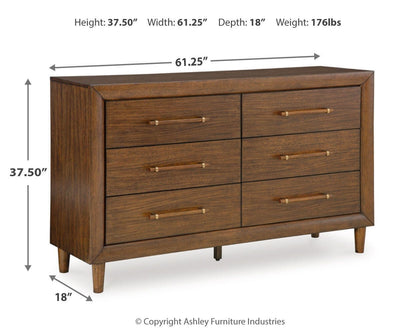 Lyncott Bedroom Sets - B615B8, B615B9, B615B5, B615B12, B615B14 - approximate manufacturer dimensions (supplier image 22)