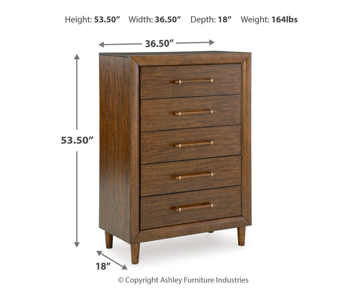 Lyncott Bedroom Sets - B615B13 - approximate manufacturer dimensions (supplier image 54)