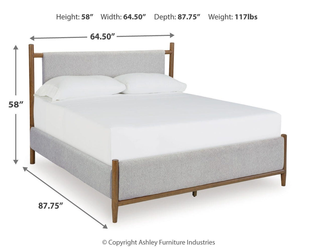 Lyncott Bedroom Sets - B615B5, B615B12, B615B14 - approximate manufacturer dimensions (supplier image 37)