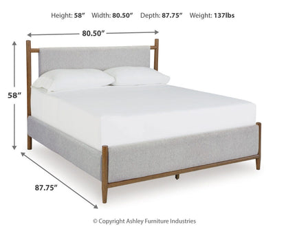 Lyncott Bedroom Sets - B615B8, B615B13 - approximate manufacturer dimensions (supplier image 29)
