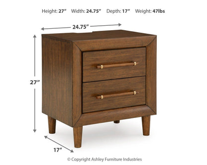 Lyncott Bedroom Sets - B615B12, B615B13, B615B14 - approximate manufacturer dimensions (supplier image 46)