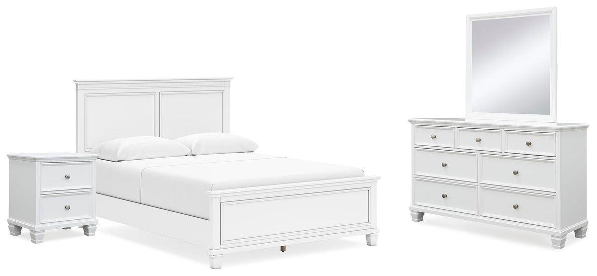 Fortman Bedroom Sets - B680B12 - product view or room setting; complete kit and included component views (supplier image 1)