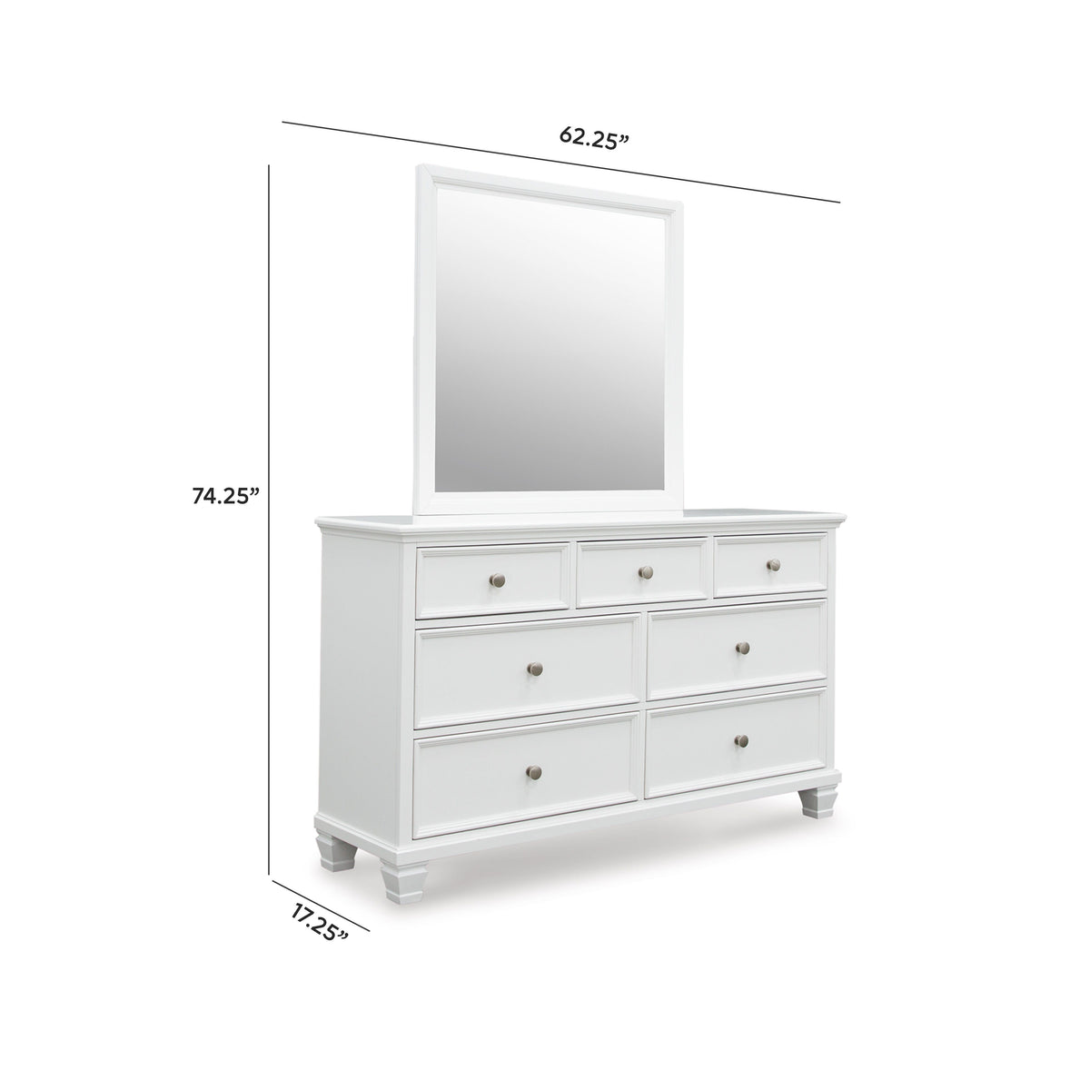 Fortman Bedroom Sets - B680B12, B680B14, B680B9, B680B7, B680B3, B680B13, B680B16, B680B17, B680B18, B680B19, B680B29 - approximate manufacturer dimensions (supplier image 55)