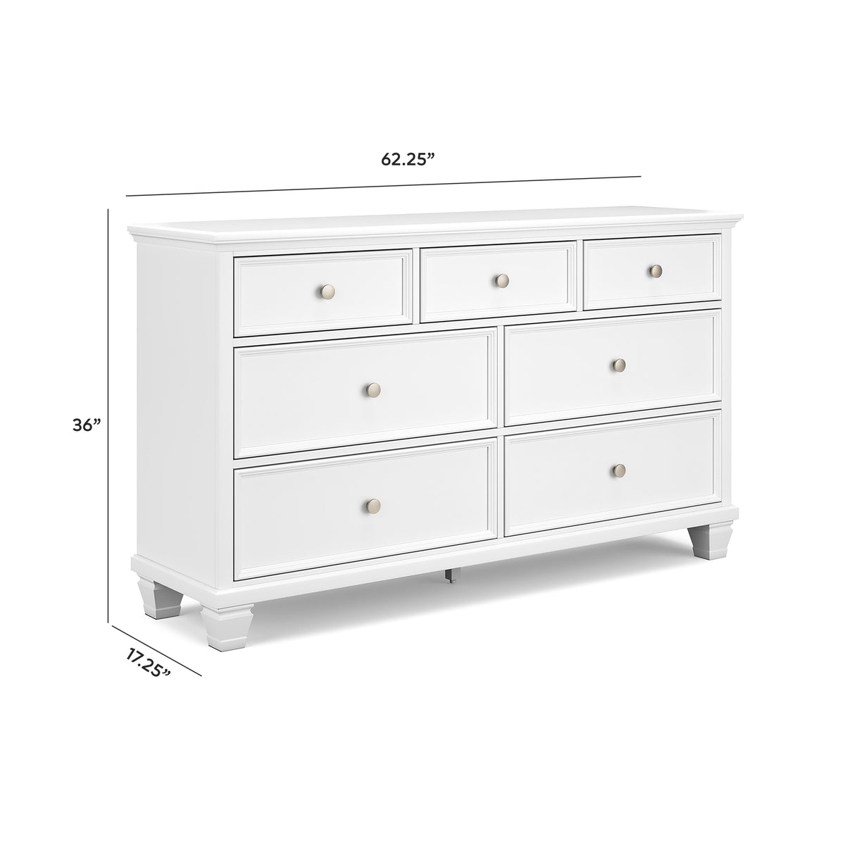 Fortman Bedroom Sets - B680B12, B680B14, B680B9, B680B7, B680B3, B680B13, B680B15, B680B16, B680B17, B680B18, B680B19, B680B28, B680B29 - approximate manufacturer dimensions (supplier image 40)