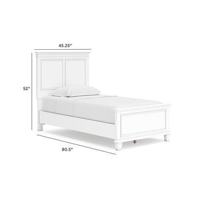 Fortman Bedroom Sets - B680B7, B680B29 - approximate manufacturer dimensions (supplier image 98)