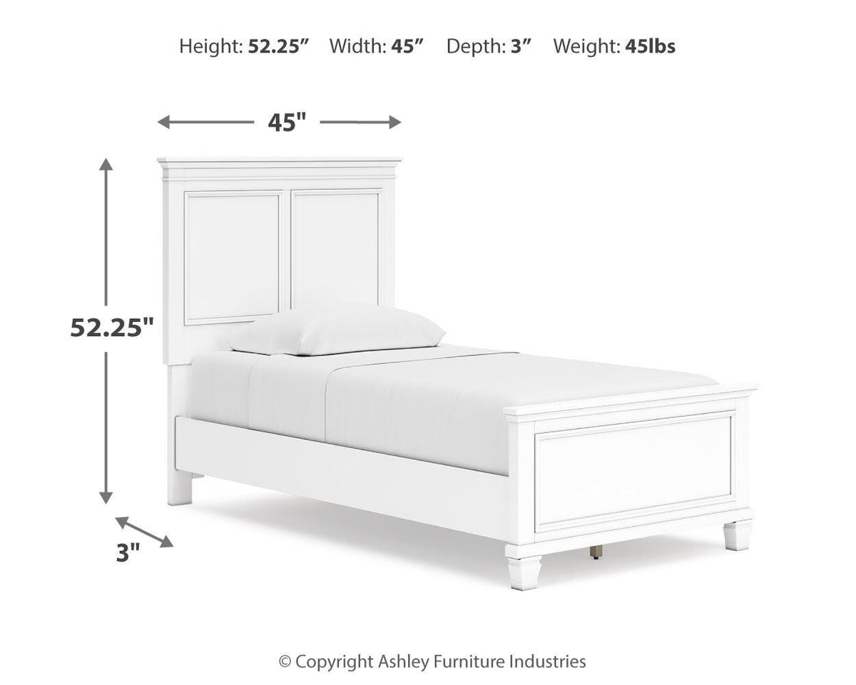 Fortman Bedroom Sets - B680B7, B680B29 - approximate manufacturer dimensions (supplier image 94)
