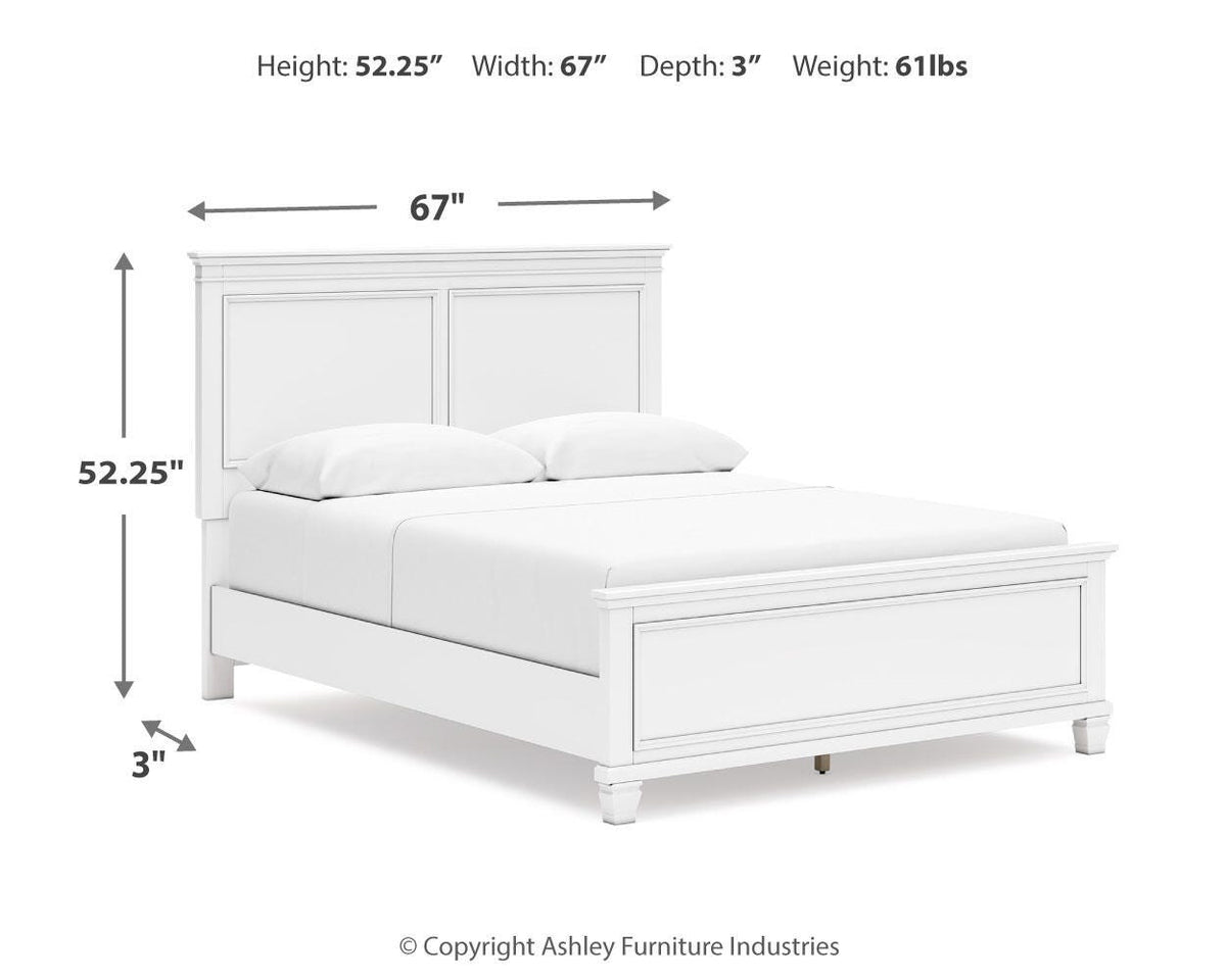 Fortman Bedroom Sets - B680B12, B680B3, B680B16 - approximate manufacturer dimensions (supplier image 46)