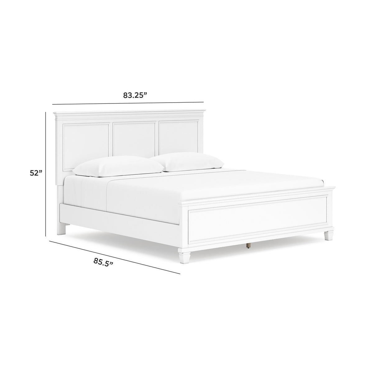 Fortman Bedroom Sets - B680B13, B680B15, B680B17, B680B18, B680B19 - approximate manufacturer dimensions (supplier image 111)