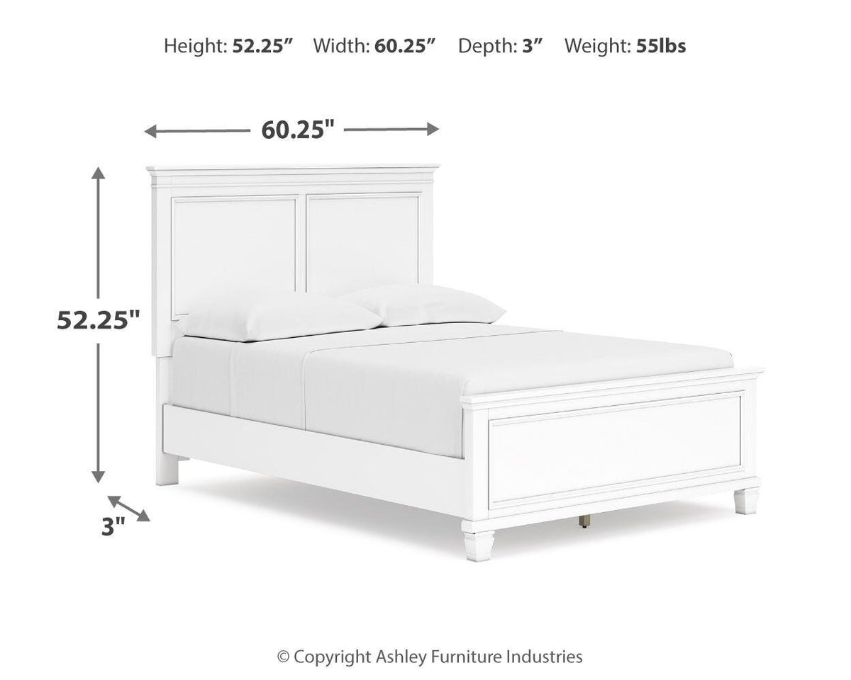 Fortman Bedroom Sets - B680B9, B680B28 - approximate manufacturer dimensions (supplier image 78)