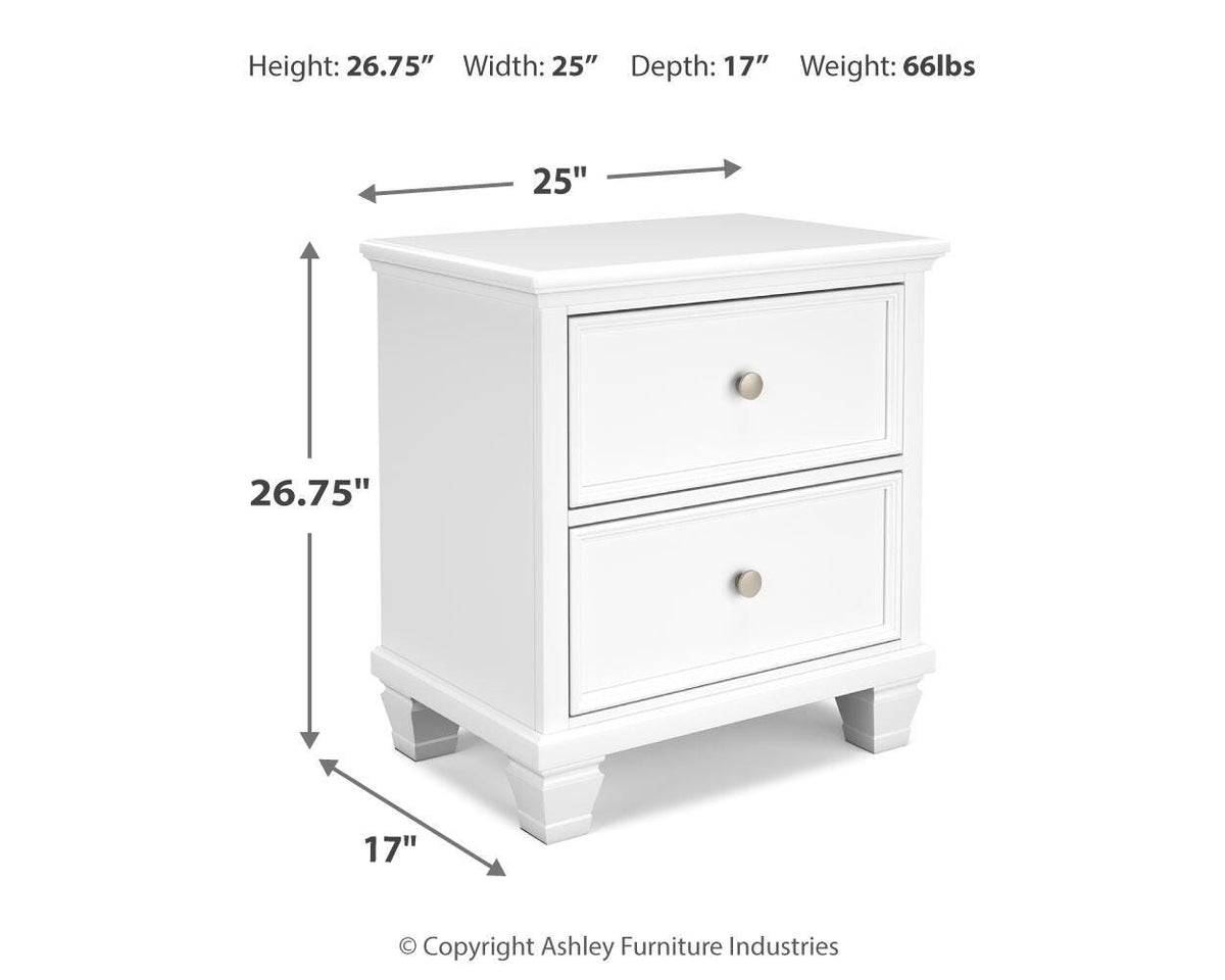 Fortman Bedroom Sets - B680B12, B680B19, B680B28 - approximate manufacturer dimensions (supplier image 24)