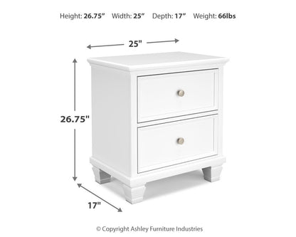 Fortman Bedroom Sets - B680B12, B680B19, B680B28 - approximate manufacturer dimensions (supplier image 24)
