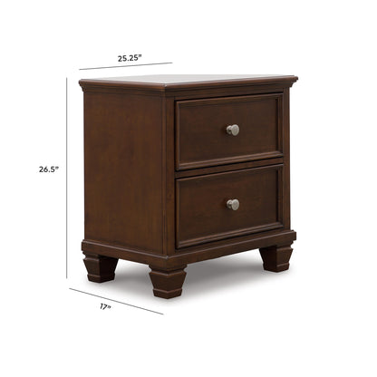 Danabrin Nightstand - B685-92 - approximate manufacturer dimensions (supplier image 13)