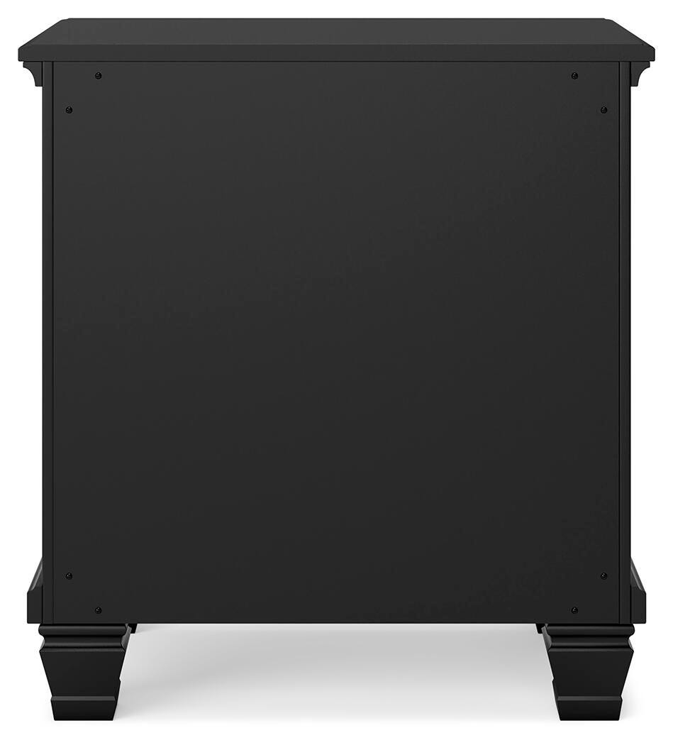 Lanolee Nightstand - B687-92 - product view or room setting; only nightstand included (supplier image 5)