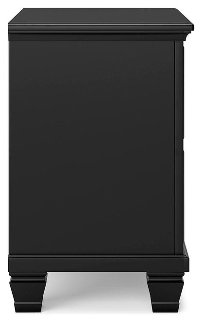 Lanolee Nightstand - B687-92 - product view or room setting; only nightstand included (supplier image 8)