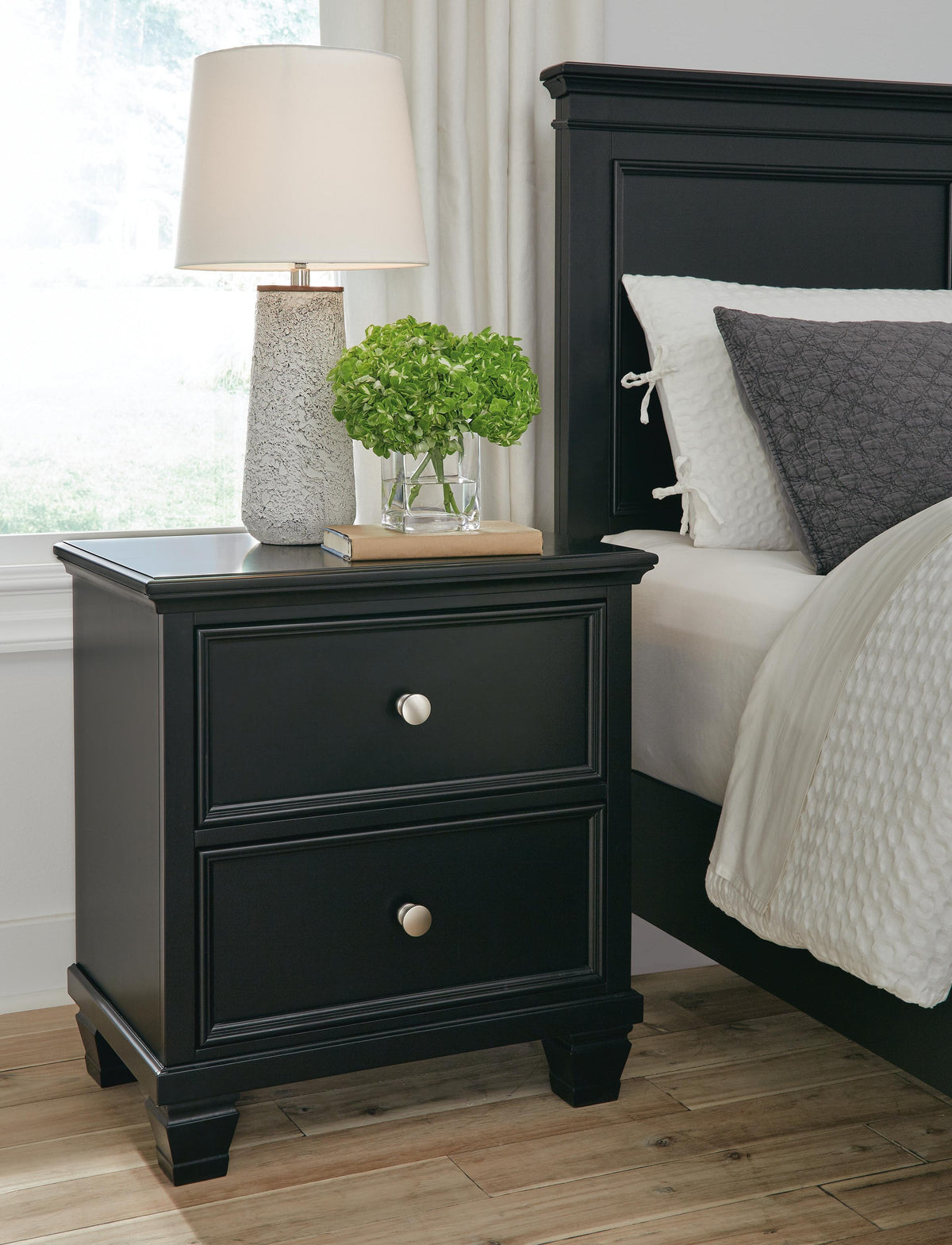Lanolee Nightstand - B687-92 - product view or room setting; only nightstand included (supplier image 2)