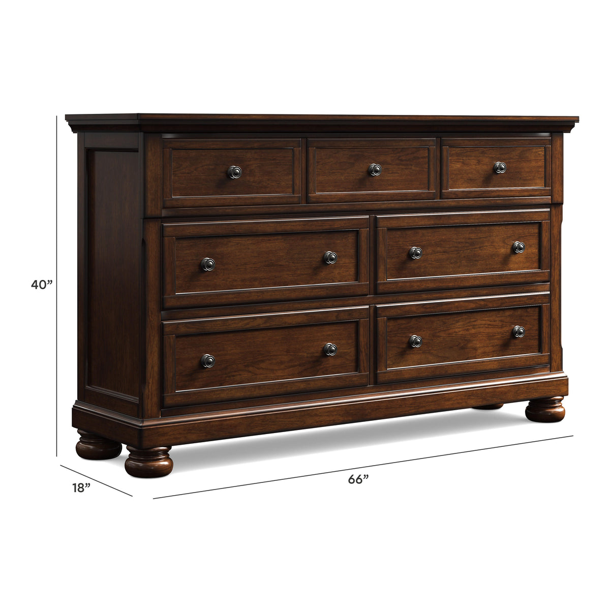 Porter Dresser - B697-31 - approximate manufacturer dimensions (supplier image 9)