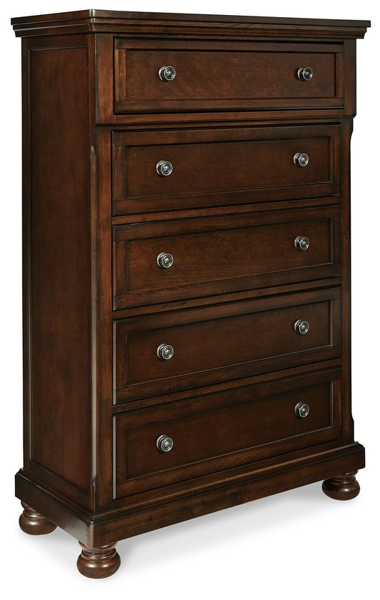 Porter Chest of Drawers - B697-46 - product view or room setting; only chest included (supplier image 1)