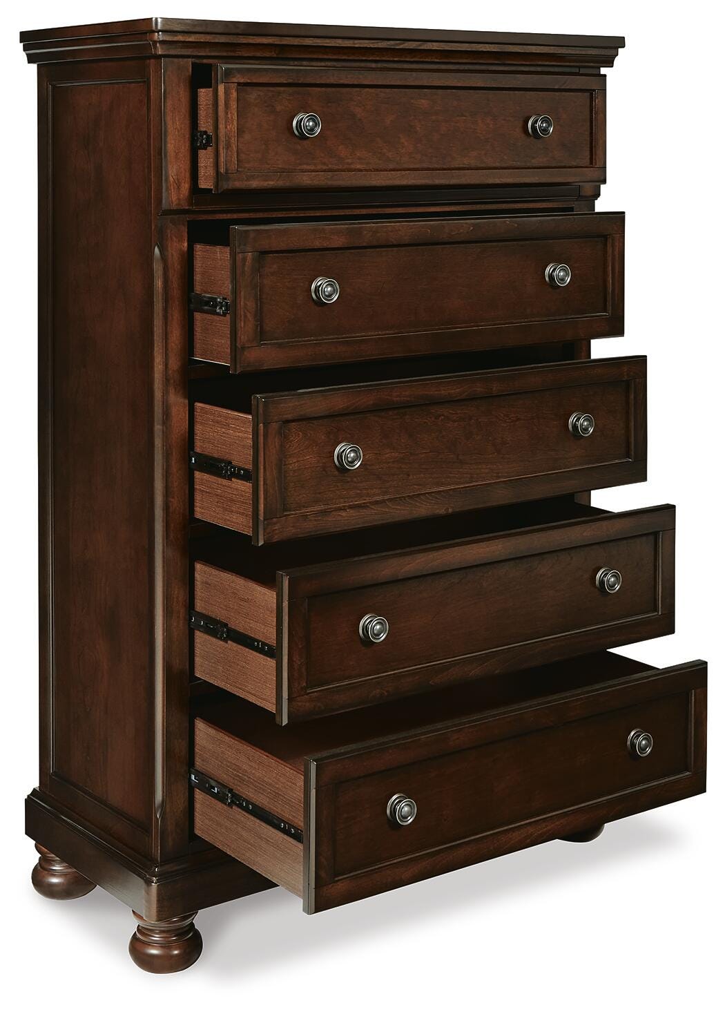 Porter Chest of Drawers - B697-46 - product view or room setting; only chest included (supplier image 5)