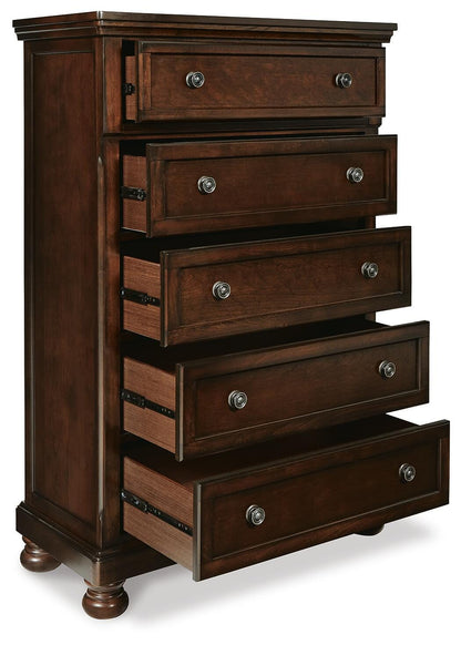 Porter Chest of Drawers - B697-46 - product view or room setting; only chest included (supplier image 5)
